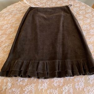 Ann Taylor leather skirt